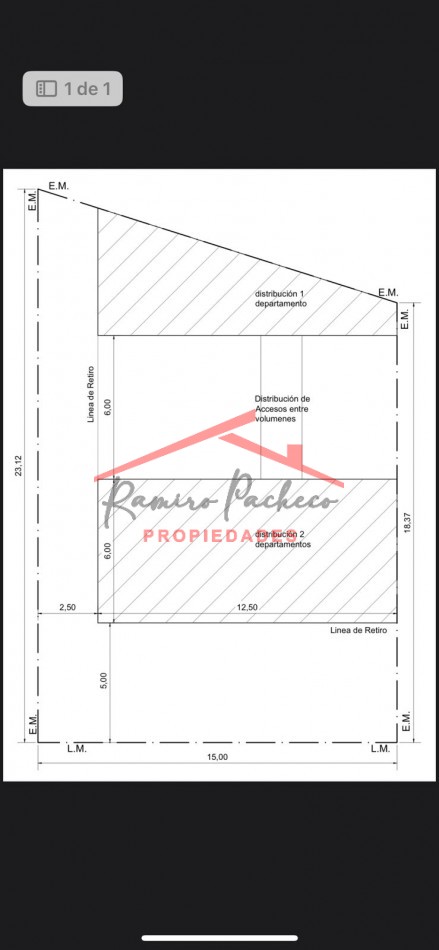 Lote multifamiliar en venta en San Bernardo