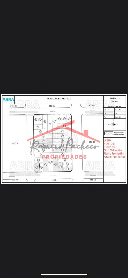 Lote en venta en San Bernardo