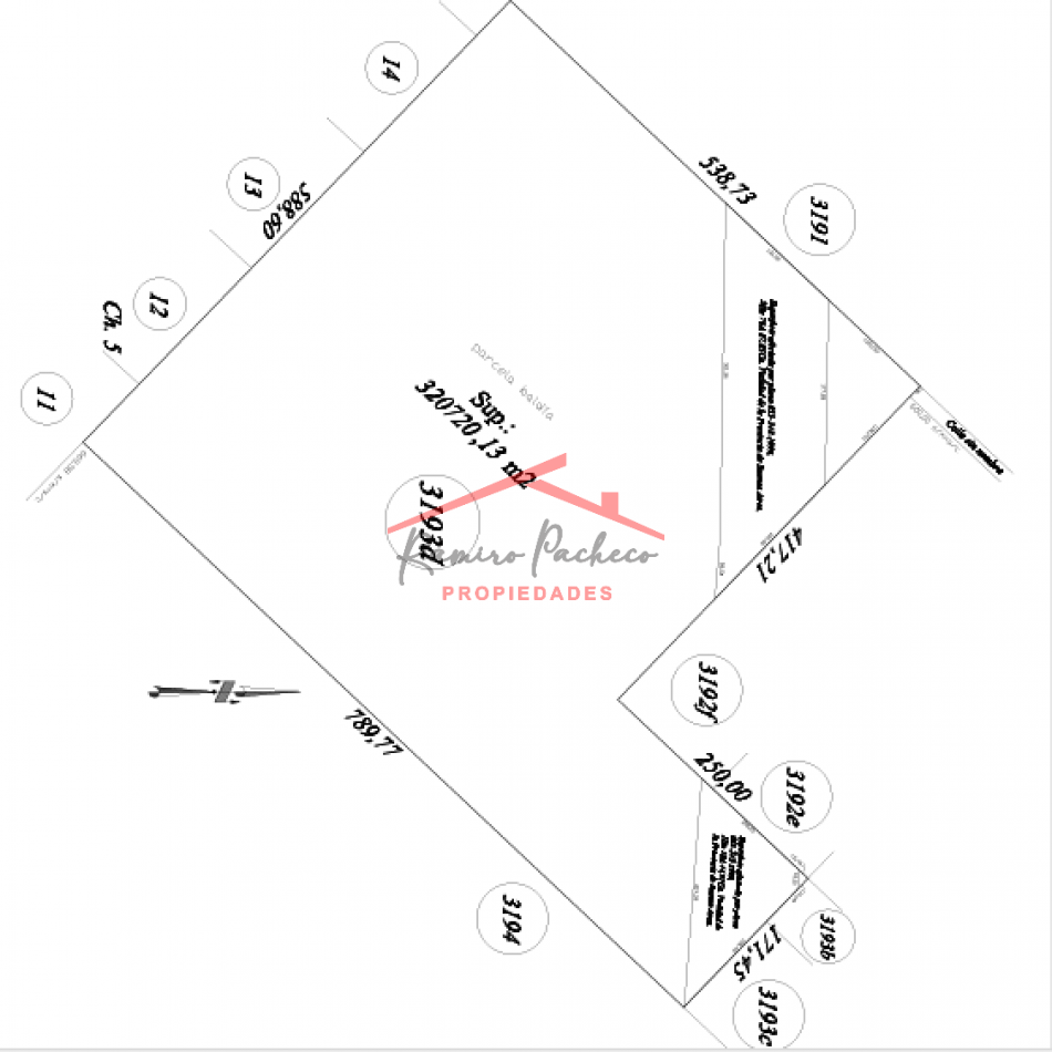 Campo en venta en Etcheverry 